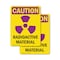 Signmission Radiation & Laser Sign, 7 in H x 5 in W, Vinyl Decal, Rectangle OS-2PACK-CR-D-57-V-10270 - alternate 1